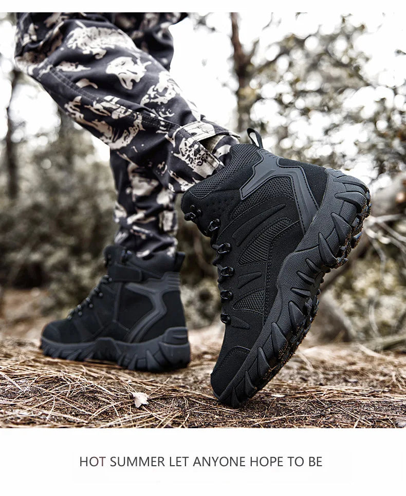 Men’s Tactical Combat Training Boots – Outdoor & Anti-Wear